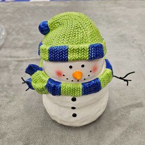 Scentsy Holiday Collection Snowman Cookie Jar festive Christmas Retired